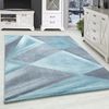SIMPEX24 Teppich Geometrisch Design, Läufer, Höhe: 10 mm, Modern Kurzflor Teppiche Geometrisch Design Blau Teppich Wohnzimmer Bild 5
