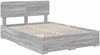 vidaXL Bettrahmen Graues Sonoma 140 x 190 cm Holzwerkstoff 3412378 Bild 4