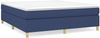 vidaXL Boxspringbett mit Matratze Blau 160x200 cm Stoff 3144536 Bild 2