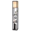 COSTWAY Stehlampe Stehleuchte, ohne Leuchtmittel, Warmweiß, mit 3-Ebenen Bild 5