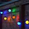 INtrenDU LED-Lichterkette Party Lichterkette bunt 9,5m Mit 20 großen Kugeln für außen und innen Bild 2
