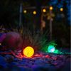 INtrenDU LED-Lichterkette Party Lichterkette bunt 9,5m Mit 20 großen Kugeln für außen und innen Bild 4