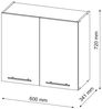 Hängeschrank Fame-Line Grün-Gold Landhaus 60 cm Vicco Bild 3