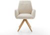 Esszimmerstuhl Zoa-Flex Cord Beige Holzgestell kantig Natur Taschenfederkern Bild 2