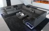 Mini Sofa Bianchi aus Leder - Kunstleder - grau-schwarz - Links Bild 3
