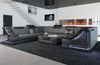 Mini Sofa Bianchi aus Leder - Kunstleder - grau-schwarz - Links Bild 2