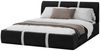FDM Polsterbett Bettrahmen Bettgestell 90x200, 120x200, 140x200, 160x200, 180x200cm (MADE IN EU - mit hochwertigem Velours Bezug Trinity, Bettrahmen, Bett, Optional mit Matratze bestellbar, mit großen gepolsterten Kopfteil, mit Bettkasten zum aufklappe... Bild 3