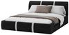 FDM Polsterbett Bettrahmen Bettgestell 90x200, 120x200, 140x200, 160x200, 180x200cm (MADE IN EU - mit hochwertigem Velours Bezug Trinity, Bettrahmen, Bett, Optional mit Matratze bestellbar, mit großen gepolsterten Kopfteil, mit Bettkasten zum aufklappe... Bild 4