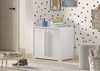 Halbhohes Bett mit Schreibtisch Regal Kommoden Sam 98 x 219 x 116.6 cm Bild 5