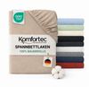 Komfortec Spannbettlaken Jersey Spannbettuch, 90x200, 140x200, 160x200, 180x200 oder 200x200 cm, 100% Baumwolle (135 g/m), Gummizug: Rundum, (1 Stück), OEKO-TEX® Standard 100 Zertifisiert, für Matratzen bis 25 cm Höhe Bild 4