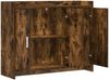 vidaXL Sideboard Geräucherte Eiche 98,5 x 33 x 80 cm Holzwerkstoff 8011127 Bild 3