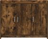 vidaXL Sideboard Geräucherte Eiche 98,5 x 33 x 80 cm Holzwerkstoff 8011127 Bild 4