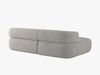 Micadoni 5-Sitzer Ecksofa Jenny Links Boucle Now or Never Hellgrau Bild 4