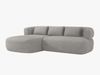 Micadoni 5-Sitzer Ecksofa Jenny Links Boucle Now or Never Hellgrau Bild 2
