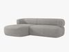 Micadoni 5-Sitzer Ecksofa Jenny Links Boucle Now or Never Hellgrau Bild 3