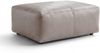 KAWOLA Polsterhocker CELESTE Hockerbank Leder grau 48 x 80 x 120 cm Bild 3
