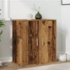 vidaXL Schuhschränke 2 Stk. Altholz-Optik 32x35x70 cm Holzwerkstoff 856705 Bild 3