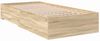 vidaXL Bettrahmen mit Schubladen Braun 90 x 190 cm Holzwerkstoff 3345122 Bild 4