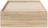 vidaXL Bettrahmen mit Schubladen Braun 90 x 190 cm Holzwerkstoff 3345122 Bild 5