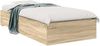 vidaXL Bettrahmen mit Schubladen Braun 90 x 190 cm Holzwerkstoff 3345122 Bild 2