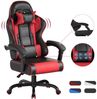 HOMALL Gaming-Stuhl LED Massage Bürostuhl mit Fußstütze,Kopfstütze Gaming Chair (Gaming Sessel,Federsitzkissen mit Fußstütze,360° drehbar) Bild 4