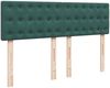 vidaXL Boxspringbett mit Matratze Dunkelgrün 140x190 cm Samt 3287749 Bild 5