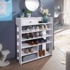 Wohnling Schuhregal, Flurregal, weiß, 7 Fächer mit 1 Schublade, 75 x 92,5 x 24 cm Bild 3