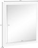 Dmora Spiegel Lelia, Badezimmerspiegel, 100 % Made in Italy, 60 x 2 x 60 cm, glänzend weiß Bild 3
