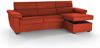 Dmora Schlafsofa mit Halbinsel Priverno, Verwandelbares Ecksofa für das Wohnzimmer, gepolstert, abnehmbar, 100 % Made in Italy, 285x160 h100 cm, Orange Bild 5