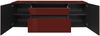 Lowboard Couleur / Colors, Glas, Rot, 181 x 63 x 42 cm Bild 2