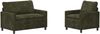 vidaXL Sofa Set 2 pcs Grün Polyester 3417057 Bild 2