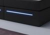 Boxspringbett Sejour mit LED u. Stauraum 180x200 Schwarz H4 (100kg+) Bild 4