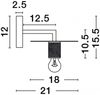 Nova Luce 9501238 ROYAL Wandleuchte mit Schirm Gold E27 Bild 5