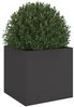 vidaXL Pflanzkübel Schwarz 42x40x39 cm Stahl 841547 Bild 4