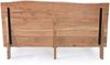 Bettgestell Noranes aus Akazienholz, massives Design, Natur, 160x200 cm, handgeschnitzt Bild 2