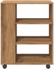 vidaXL Rollcontainer Artisan-Eiche 60x35x75 cm Holzwerkstoff 856657 Bild 5