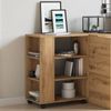vidaXL Rollcontainer Artisan-Eiche 60x35x75 cm Holzwerkstoff 856657 Bild 4