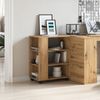 vidaXL Rollcontainer Artisan-Eiche 60x35x75 cm Holzwerkstoff 856657 Bild 3