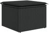 vidaXL 5-tlg. Garten-Sofagarnitur mit Kissen Schwarz Poly Rattan 3255915 Bild 3