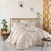 ZIRVEHOME Bettwäsche Baumwolle Beige – Bettbezug Zebra-Muster Ganzjahresbettwäsche, Renforce, 3 teilig, 240x220 cm Baumwolle Beige Bettbezug Atmungsaktiv & Hautfreundlich Bild 2