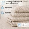 ZIRVEHOME Bettwäsche Baumwolle Beige – Bettbezug Zebra-Muster Ganzjahresbettwäsche, Renforce, 3 teilig, 240x220 cm Baumwolle Beige Bettbezug Atmungsaktiv & Hautfreundlich Bild 3
