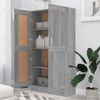 vidaXL Bücherschrank Grau Sonoma 82,5x30,5x150 cm Holzwerkstoff 815613 Bild 3