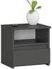 Home Collective Kommode 40 cm breit Holz Highboard Sideboard für Flur Schlafzimmer Wohnzimmer (Mehrzweckschrank Schrank schmal Kommode Schlafzimmer mit Schubladen), Kinderzimmer Organizer, 40 cm hoch mit 1 Schublade graphit Bild 5