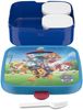 Mepal 'Campus' Brotdose Groß inklusive 2 auslaufsicheren Bento Fächern & Gabel, Kunststoff Paw Patrol Pups, 1250 ml Bild 2