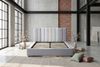 KAWOLA Bett CATTURA Polsterbett Velvet grau 160x200cm mit Lattenrost Bild 5
