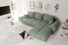 99rooms Antalya Ecksofa Strukturstoff NEVE Salbeigrün Rechts mit Schlaffunktion Bild 3