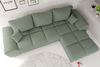 99rooms Antalya Ecksofa Strukturstoff NEVE Salbeigrün Rechts mit Schlaffunktion Bild 4