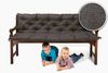 sunnypillow Bankauflage Bankauflage Stuhlkissen viele Farben und Größen zur Auswahl, 140 cm x 40 cm x 40 cm anthrazit Bild 2
