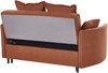 Schlafsofa 2-Sitzer HOVIN Stoff Goldbraun Bild 5