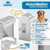 KIDIZ® Schutzgitter für Treppen | Tür, Auto Close Kindertreppengitter ohne Bohren | 90° Stop, Absperr Türschutzgitter, schwenkbare Trennwand, Treppenschutzgitter, Klemmen 88 - 101 cm GRAU Bild 3